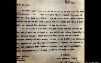 Carta Enviada por Ghandi à Adolf Hitler