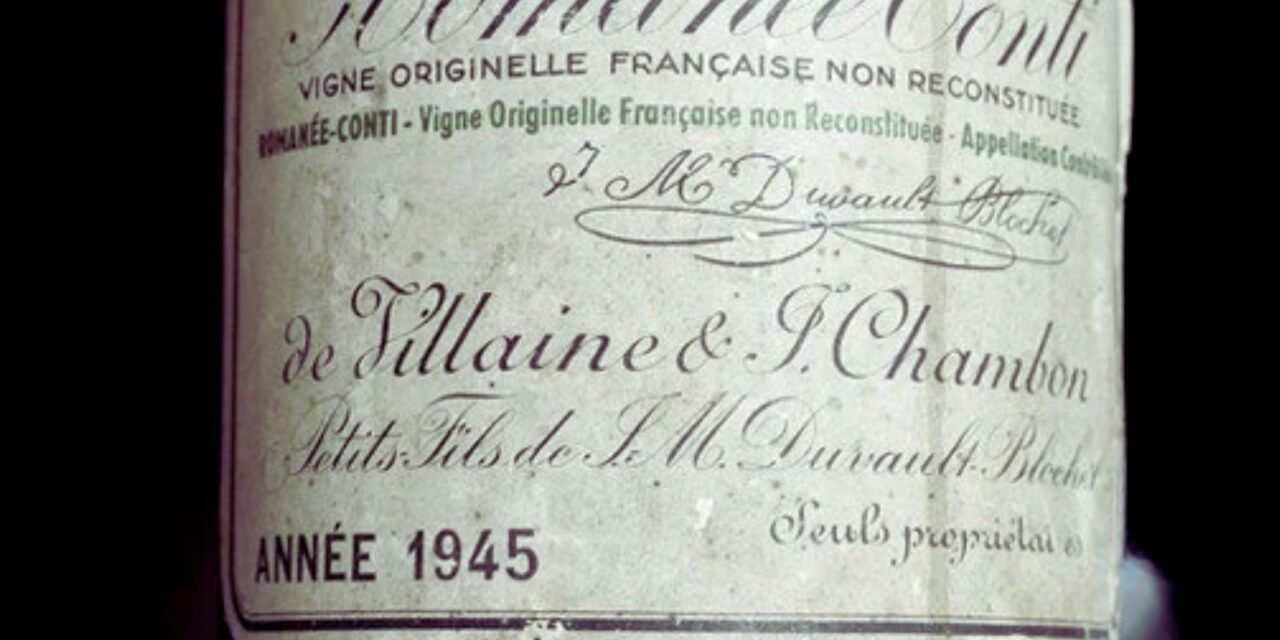 Domaine de la Romanée-Conti 1945: O Vinho Ícone da Borgonha