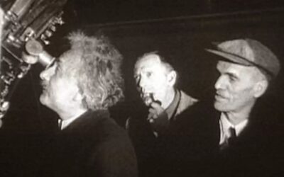 Albert Einstein, Edwin Hubble, Milton Humason e Walter Adams