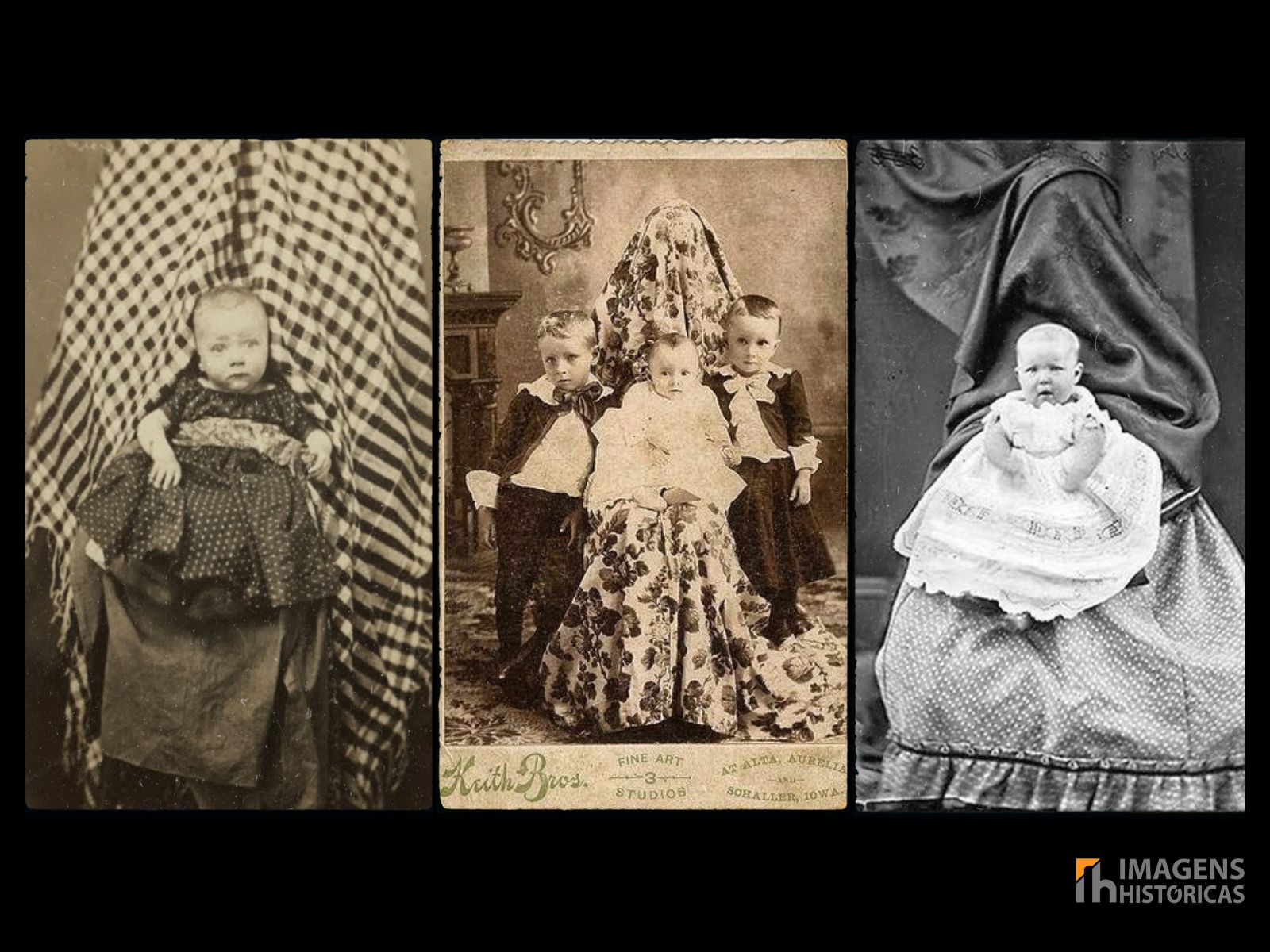Na era vitoriana, a fotografia começou a ganhar popularidade, especialmente como um meio de capturar imagens de crianças pequenas. Contudo, fotografar crianças apresentava desafios devido à necessidade de longos tempos de exposição. Assim, surgiram as “mães invisíveis”, um fenômeno peculiar onde mães eram disfarçadas ou ocultas nas fotos para ajudar a manter seus filhos quietos e imóveis. Na era vitoriana, a fotografia começou a ganhar popularidade, especialmente como um meio de capturar imagens de crianças pequenas. Contudo, fotografar crianças apresentava desafios devido à necessidade de longos tempos de exposição. Assim, surgiram as "mães invisíveis", um fenômeno peculiar onde mães eram disfarçadas ou ocultas nas fotos para ajudar a manter seus filhos quietos e imóveis.