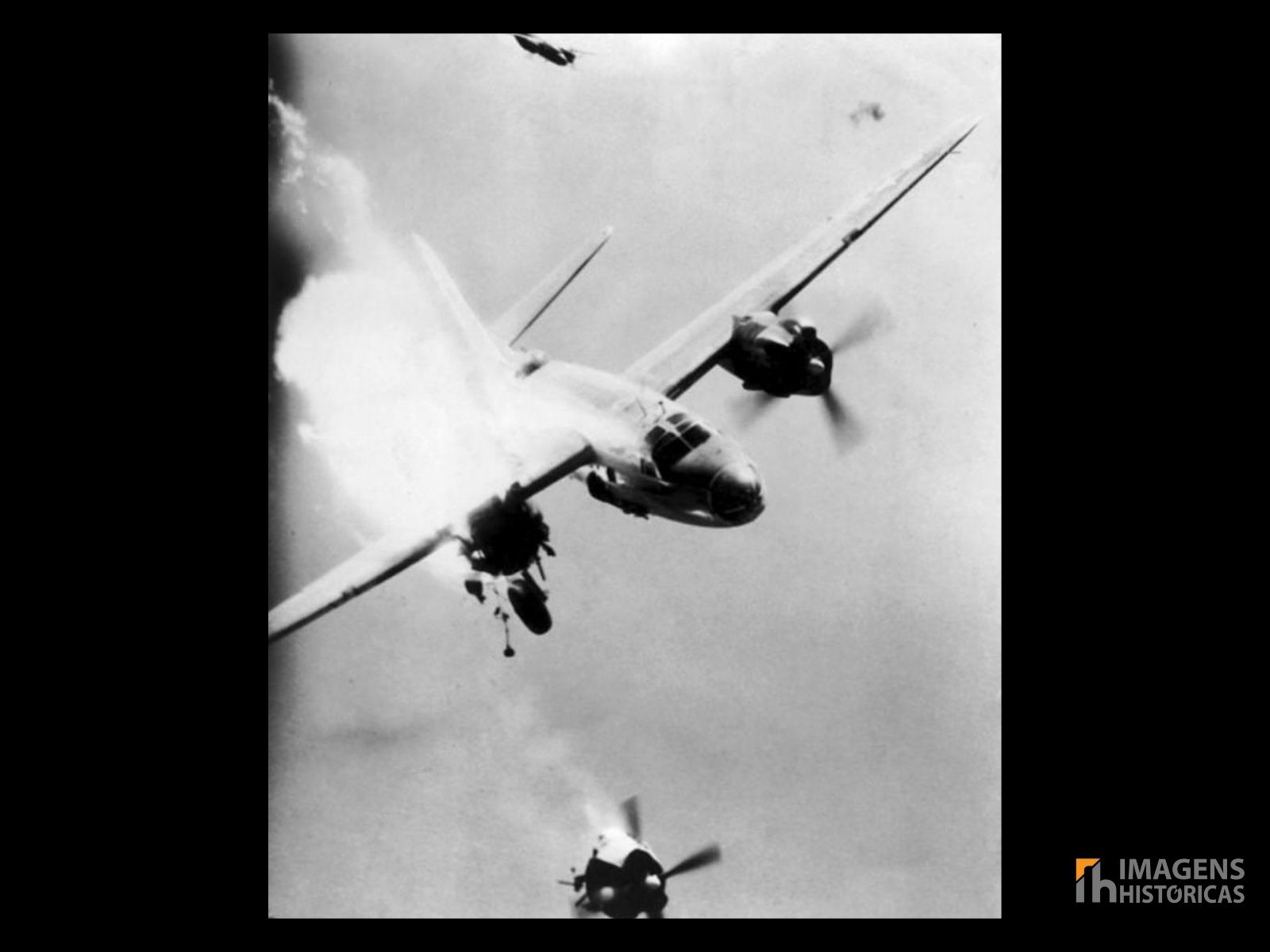 Avião Martin B-26 Marauder alvejado