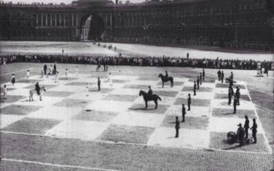 Uma Partida de Xadrez Humano em 1924